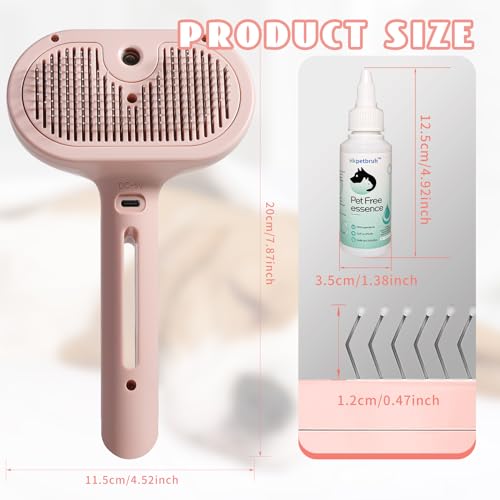 Spray Cat Brush for Shedding White - Cat Supplies | Elected Goods