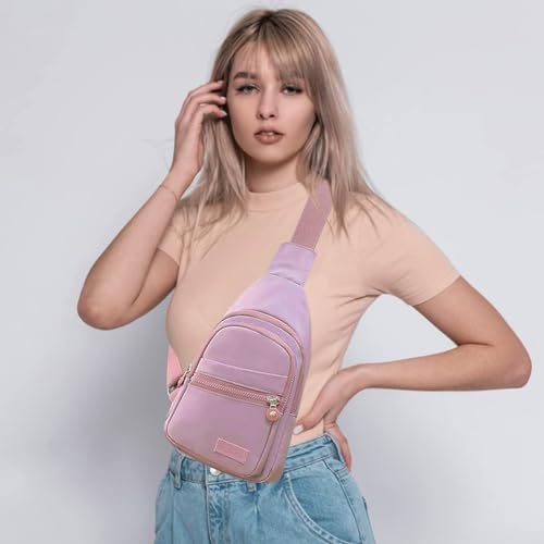 Small Sling Crossbody Backpack T Lilac