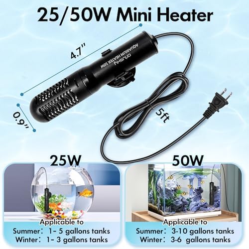 Submersible Aquarium Heater 25 Watts